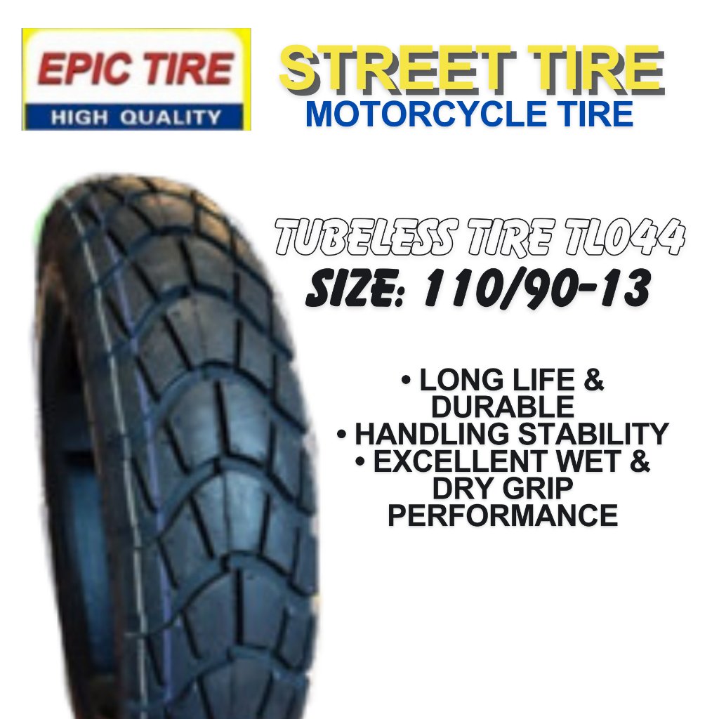 Epic Tire (TL044) Dual Sports Tire For HONDA ADV150, HONDA PCX160 , YAMAHA NMAX, EASYRIDE - Image 3