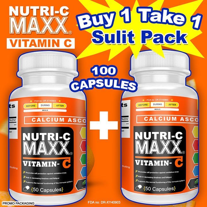 BUY 1 TAKE 1 NUTRI-C MAXX VITAMIN C ABSCORBATE 50 CAPSULE
