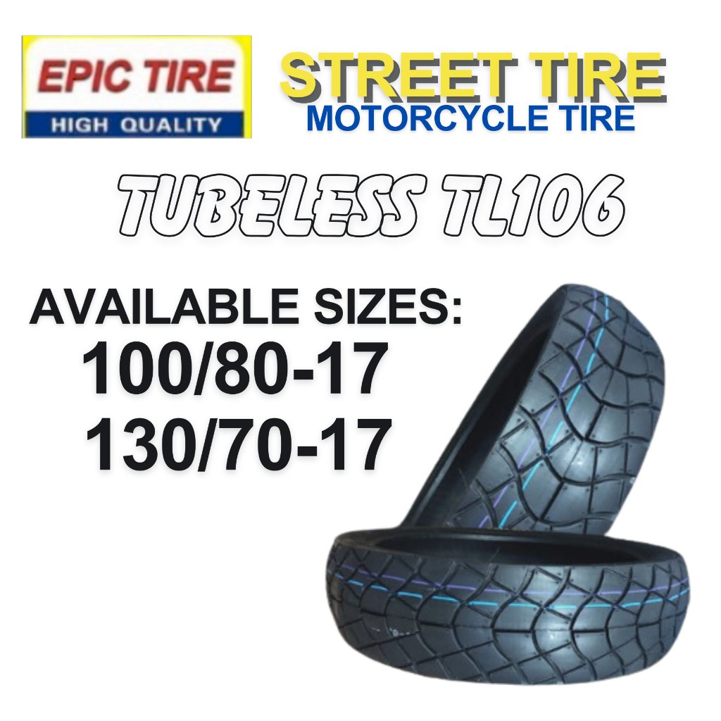 Epic Tire Street Tire Tubeless For SNIPER 150mxi, ROUSER, RAIDER R150, WAVE 60/80, 70/80, 90 - Image 4