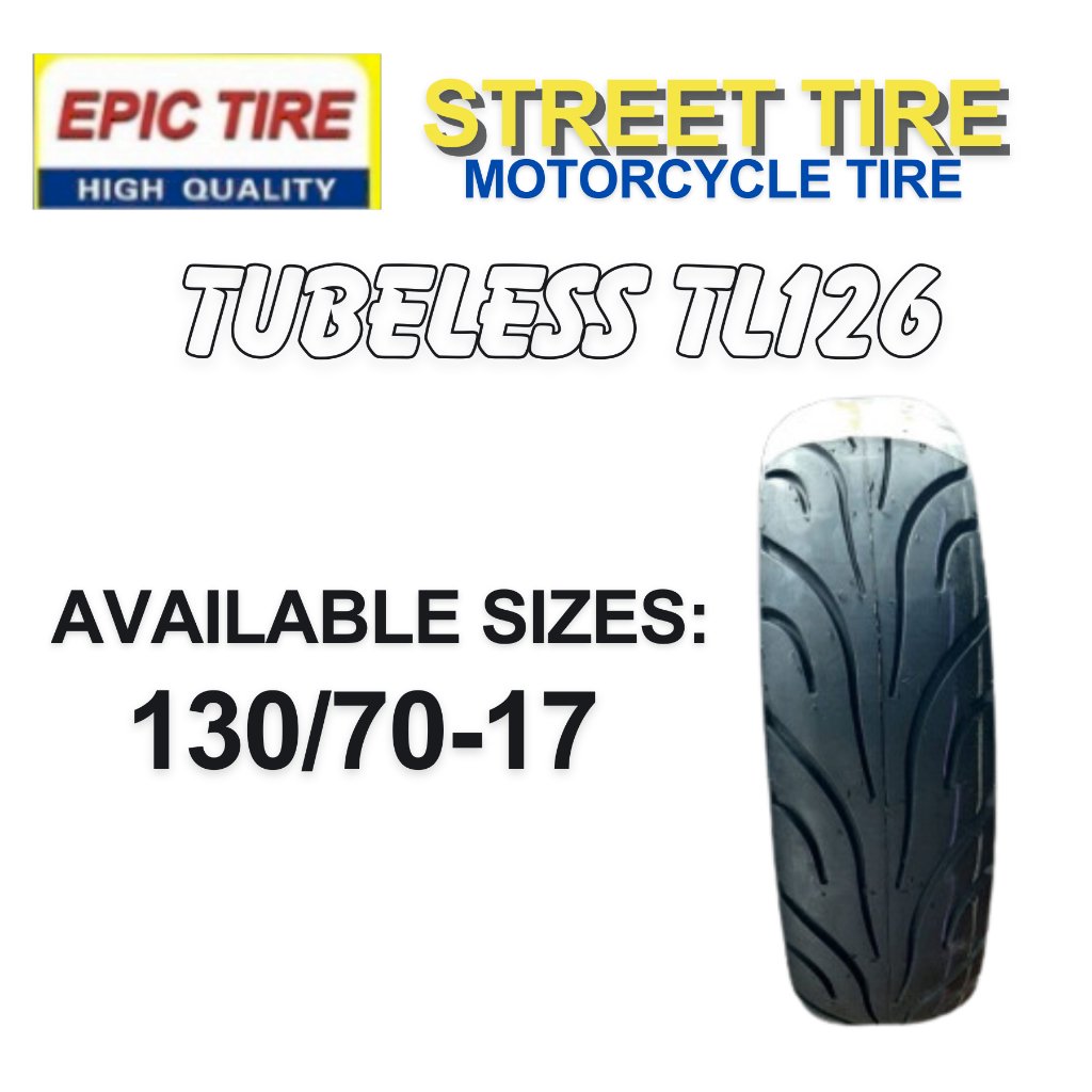 Epic Tire Street Tire Tubeless For SNIPER 150mxi, ROUSER, RAIDER R150, WAVE 60/80, 70/80, 90 - Image 6