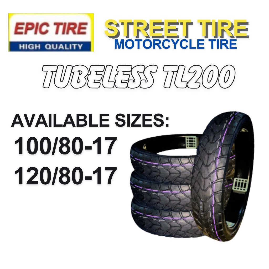 Epic Tire Street Tire Tubeless For SNIPER 150mxi, ROUSER, RAIDER R150, WAVE 60/80, 70/80, 90 - Image 8