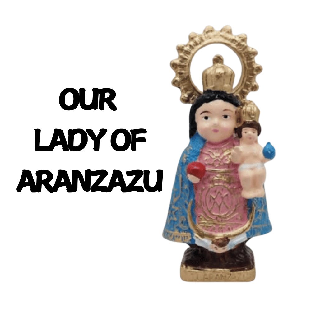 Chibi Our Lady Of Aranzazu Religious Mini Statues 3.5 to 4 inches