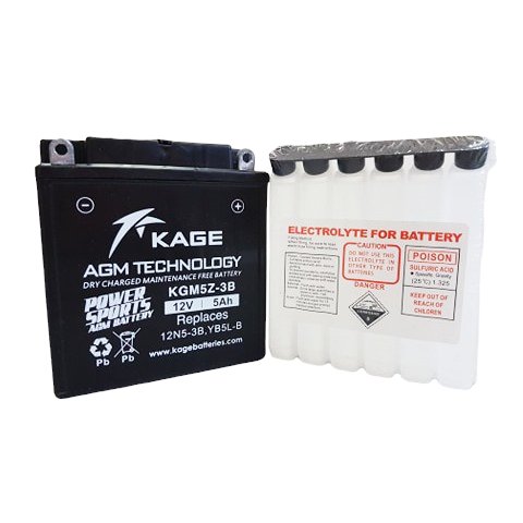 Kage Sealed KGM5Z-3B - Motorcycle Battery /Wave Alpha100, Rouser135, Curve115,Shogun110, Smash110 - Image 2