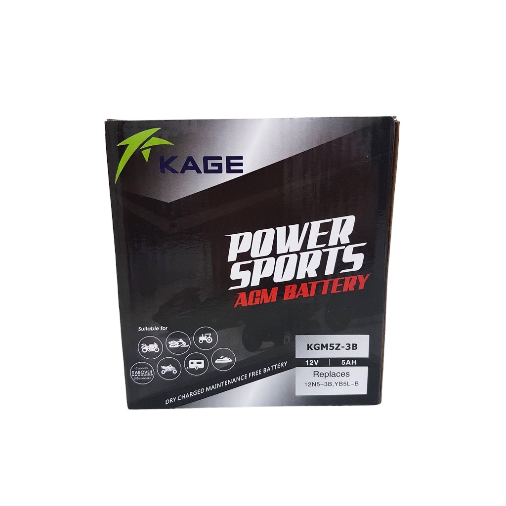 Kage Sealed KGM5Z-3B - Motorcycle Battery /Wave Alpha100, Rouser135, Curve115,Shogun110, Smash110 - Image 4