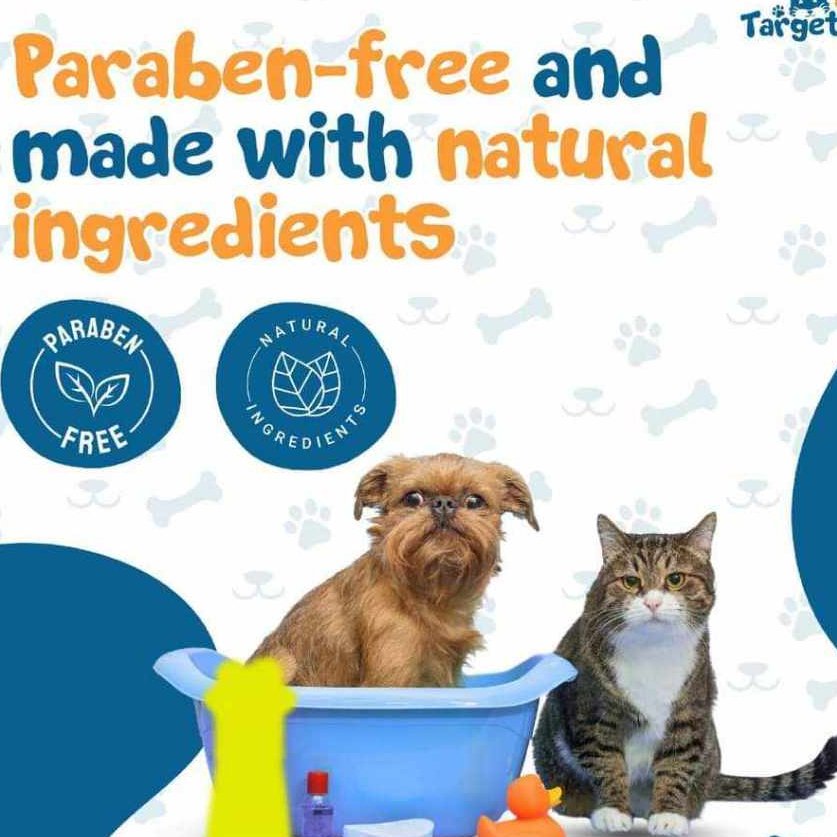 TARGET PETS 2-in-1 Shampoo and Conditioner Anti-fleas and Ticks Madre Cacao for Cats and Dogs 500ml - Image 2
