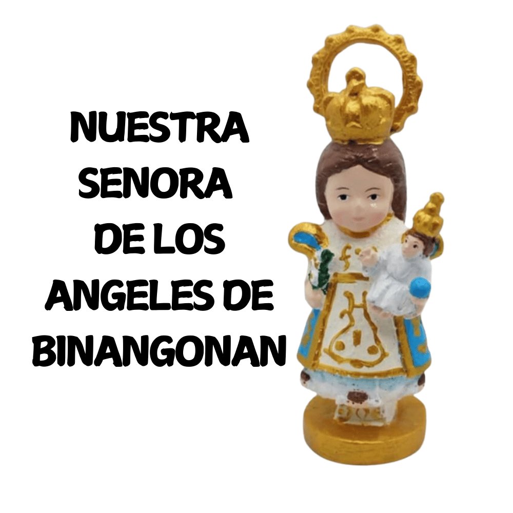 Chibi Nuestra Senora De Los Angeles De Binangonan Religious Mini Statues 3.5 to 4 inches