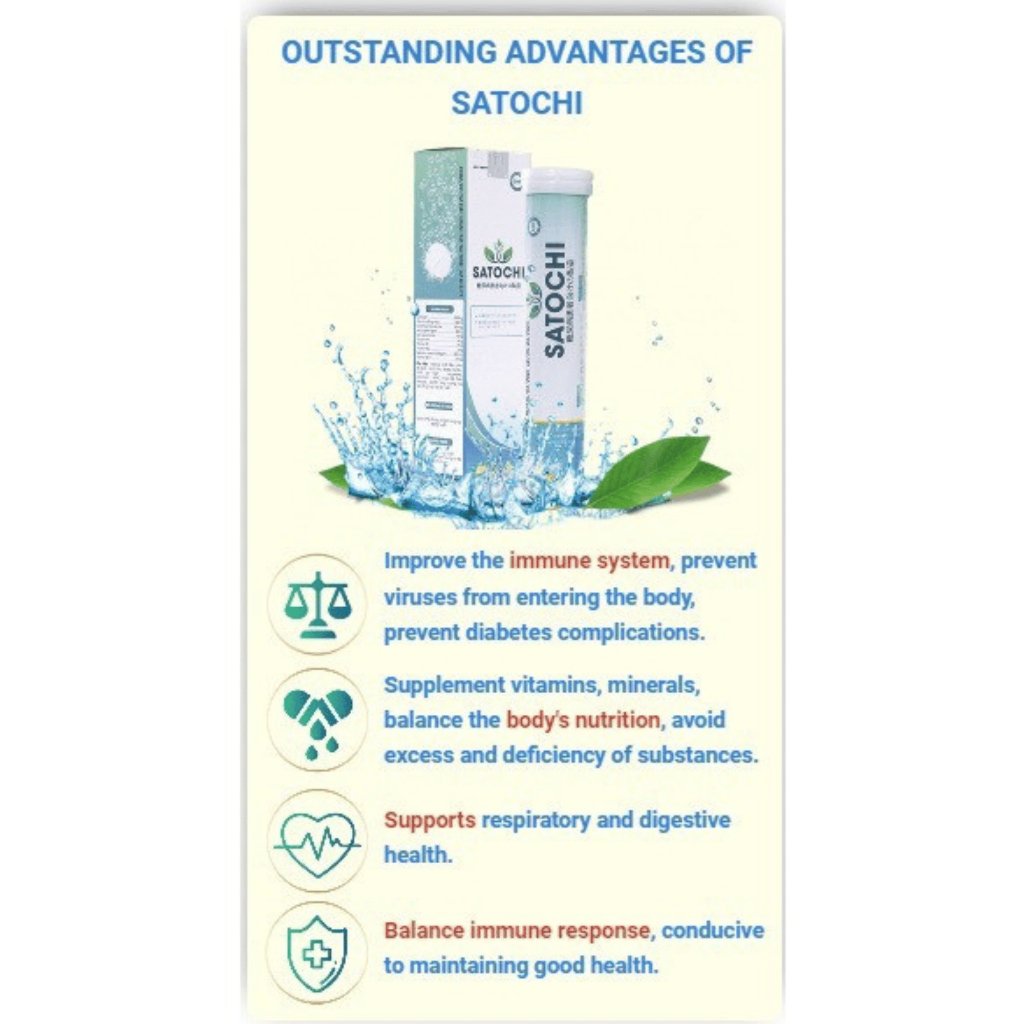 SATOCHI Japan diabetes effervescent tablets supplement for stabilizing blood sugar 20 tablets - Image 5