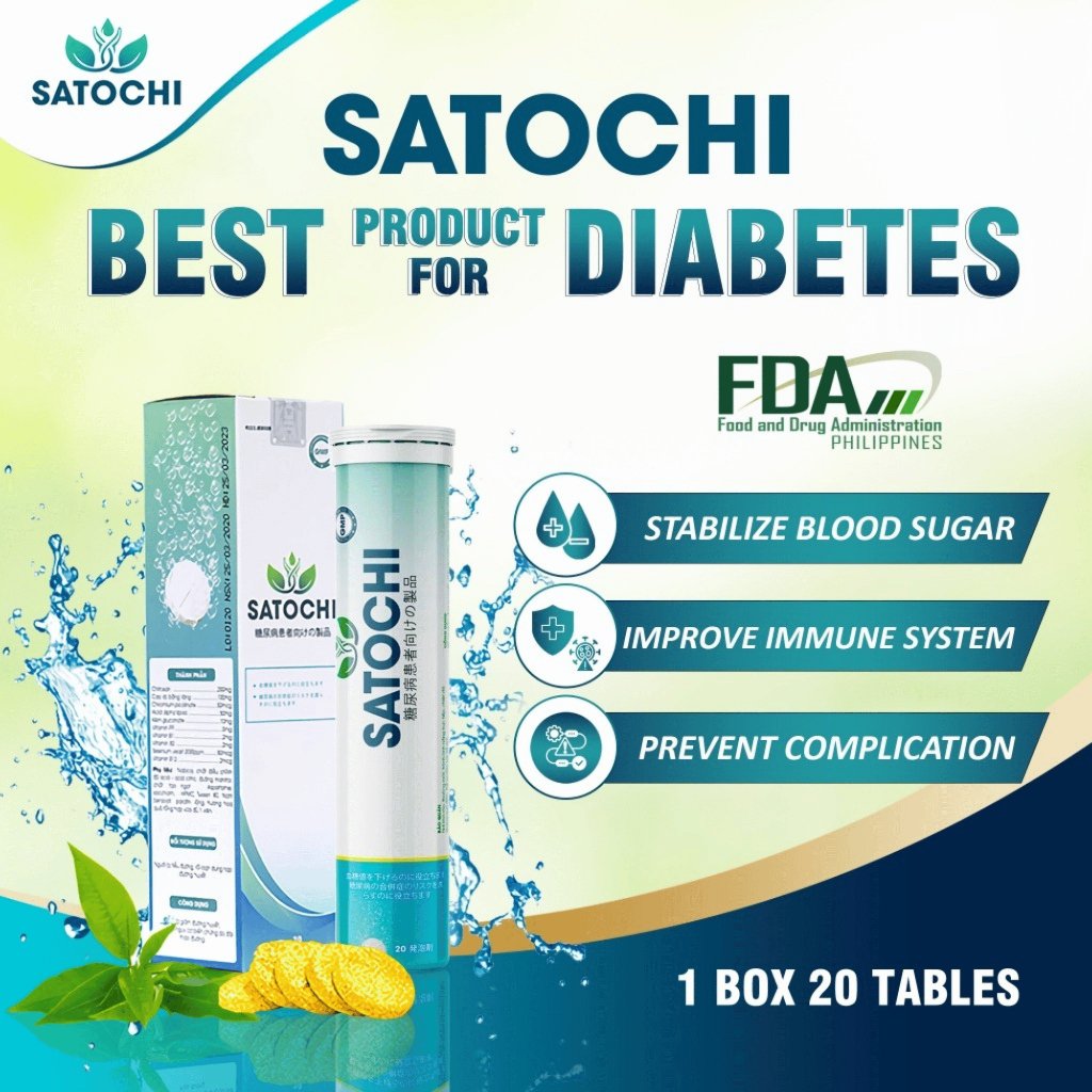SATOCHI Japan diabetes effervescent tablets supplement for stabilizing blood sugar 20 tablets