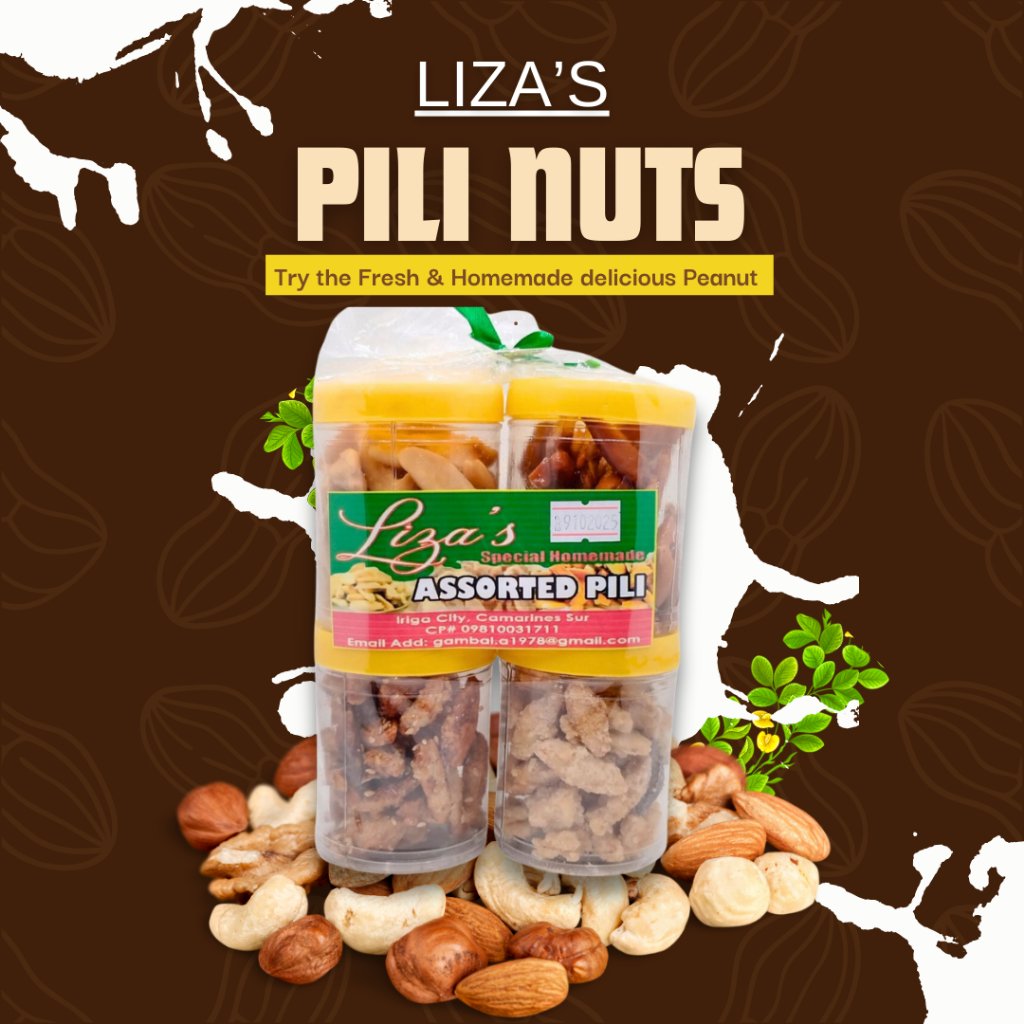 Liza's Special Pili Homemade Nuts From Bicol (Assorted, Honey Glazed, Crispy) - Image 2