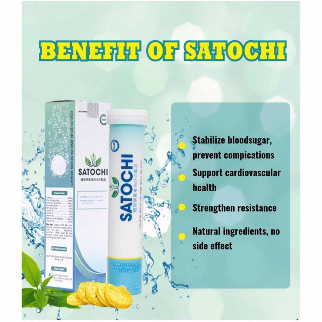 BUY 2 TAKE 1 SATOCHI Japan diabetes effervescent tablet supplement for stabilizing blood sugar 20 ta - Image 4