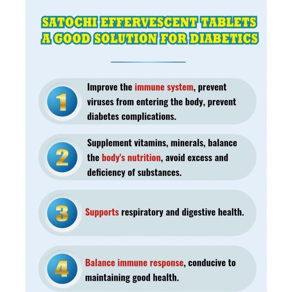 BUY 2 TAKE 1 SATOCHI Japan diabetes effervescent tablet supplement for stabilizing blood sugar 20 ta - Image 7
