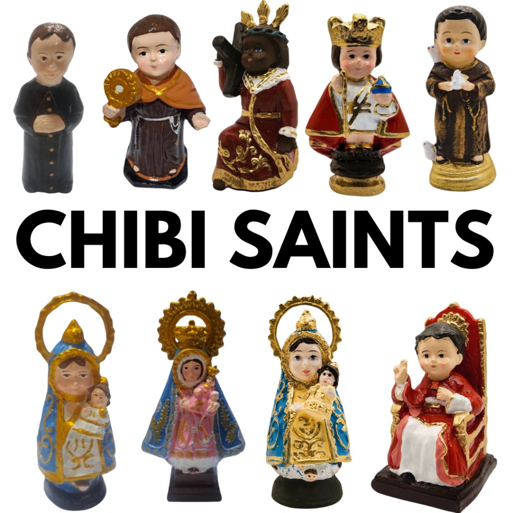 Chibi Religious Mini Statues St. Joseph 3.5 to 4 inches - Image 3