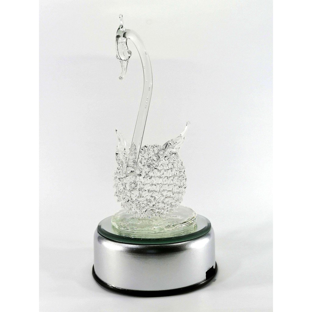 Swan Glass Figurines Home Decor Accents Anniversary Decoration 8 Colors - Image 7