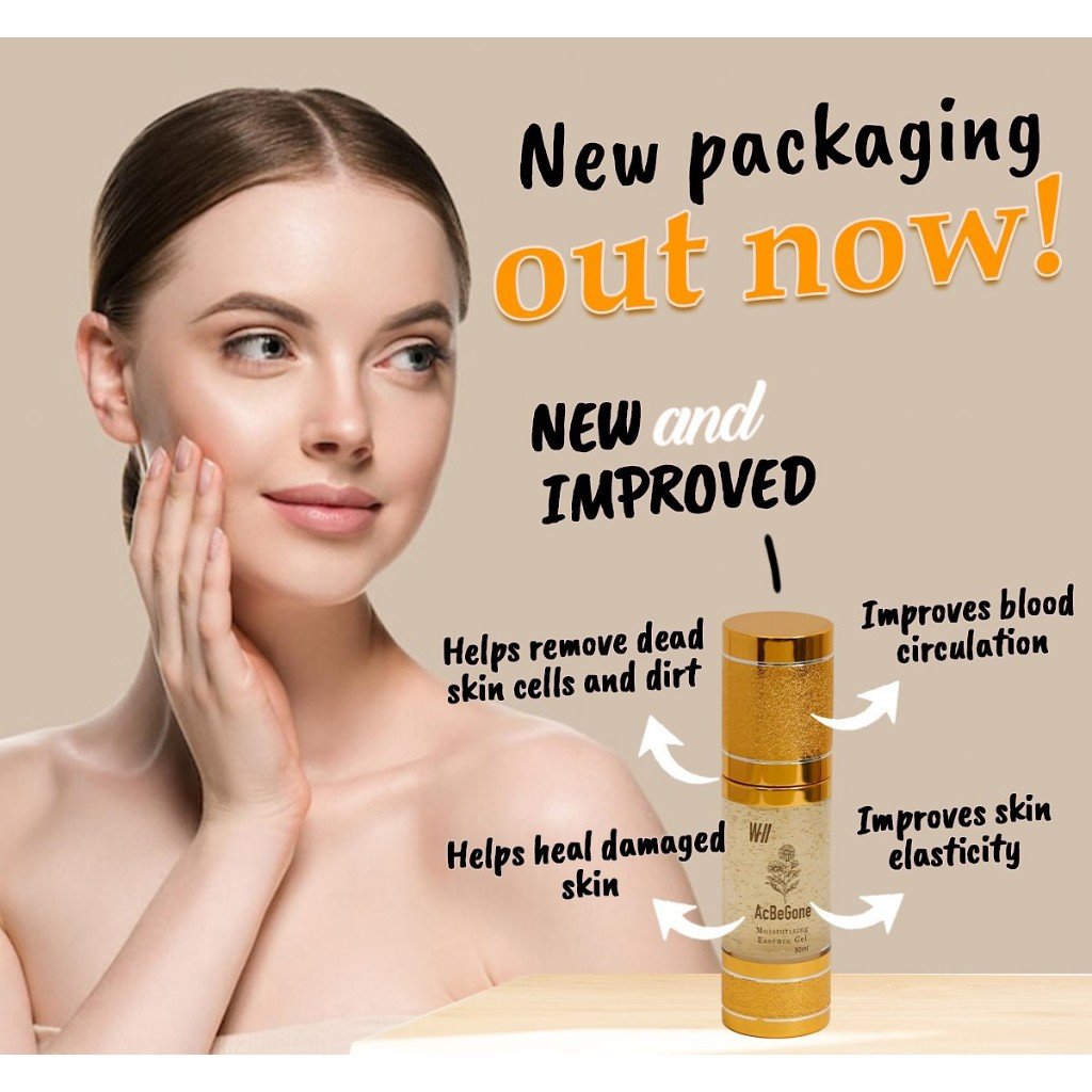 W-II Acbegone Moisturizing Essence Gel 30mL (NEW PACKAGING) - Image 2