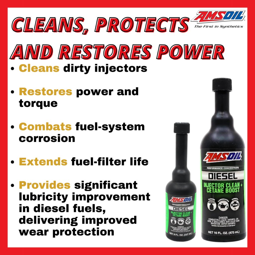 Amsoil Diesel Injector Clean + Cetane Boost (8oz/ 16oz) - Image 2