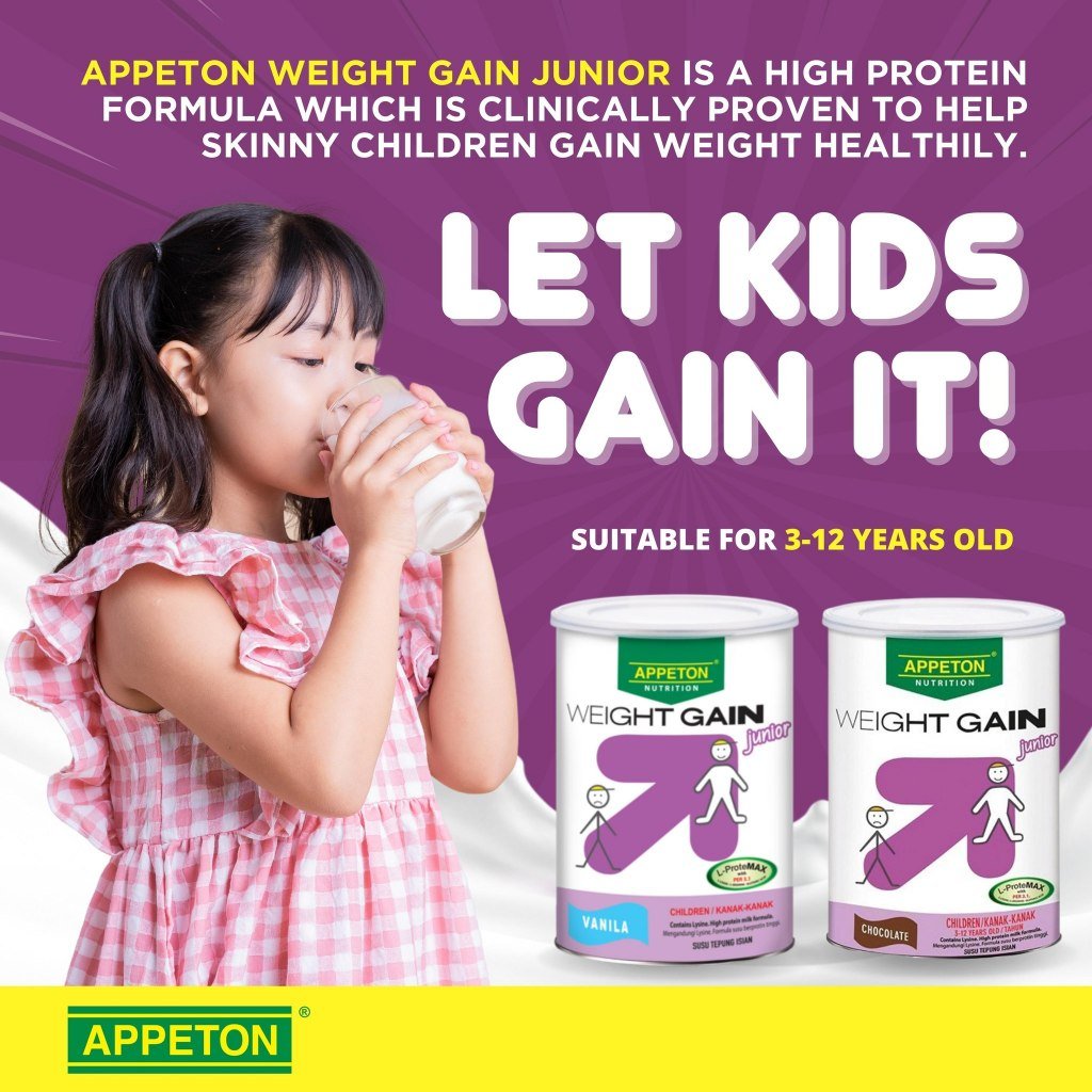 Appeton Weight Gain Junior 450g Vanilla - Milk Powder Weight Gain for Kids - Image 3