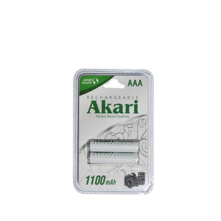Akari Rechargeable Battery AAA (ARB1100MH-BP2) - Image 2