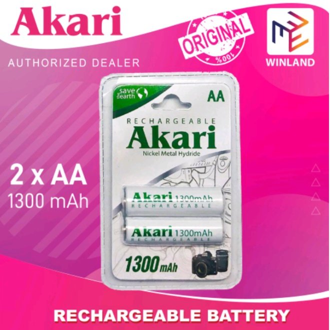 Akari Rechargeable Battery AA (ARB1300MH-BP2)
