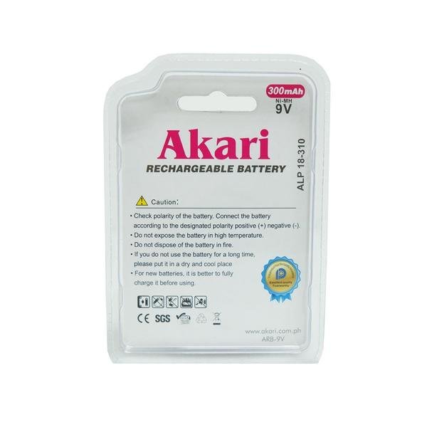 Akari 9V Battery Rechargeable Ni-MH battery (ARB-9V) - Image 5
