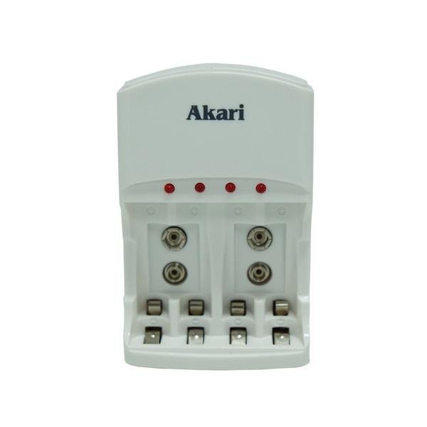 Akari Battery Charger with 4pc Rechargeable Batteries compatible with AA, AAA and 9 volts (ARBC 804) - Image 7