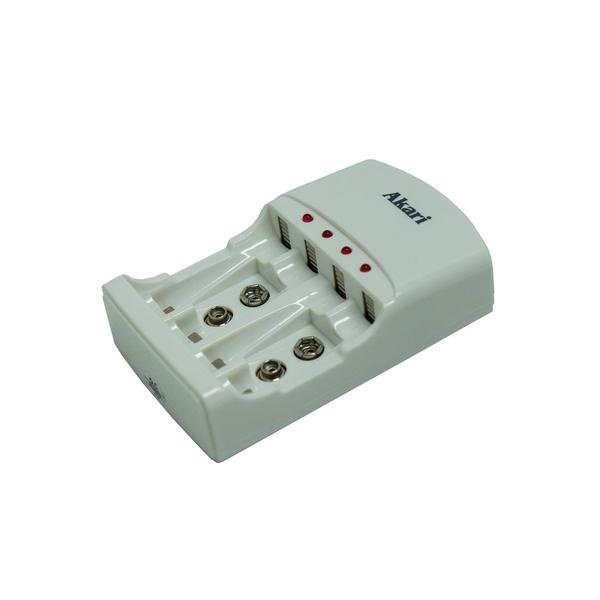 Akari Battery Charger with 4pc Rechargeable Batteries compatible with AA, AAA and 9 volts (ARBC 804) - Image 8