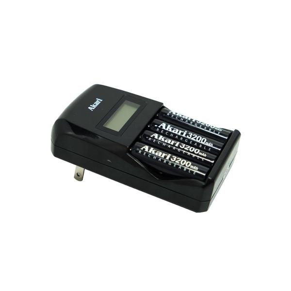 Akari Automatic Fast Battery Charger with LCD Display Free 4pc Rechargeable Battery (ARBC 805) - Image 6