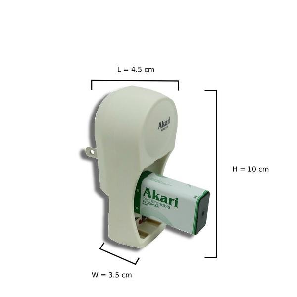 Akari 3 in 1 Rechargeable Battery Charger with free 9V Rechargeable Battery (ARBC 9V) - Image 5