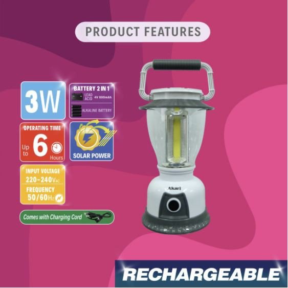 Akari LED Solar Lantern (ARL-J305) - Image 6