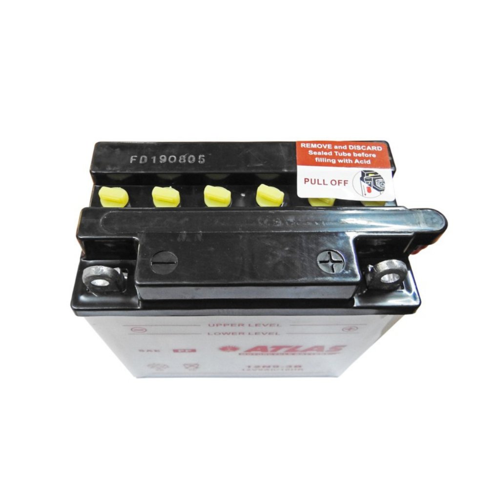 Atlas 12N9-3B High Performance Low Maintenance Motorcycle Battery - Image 3