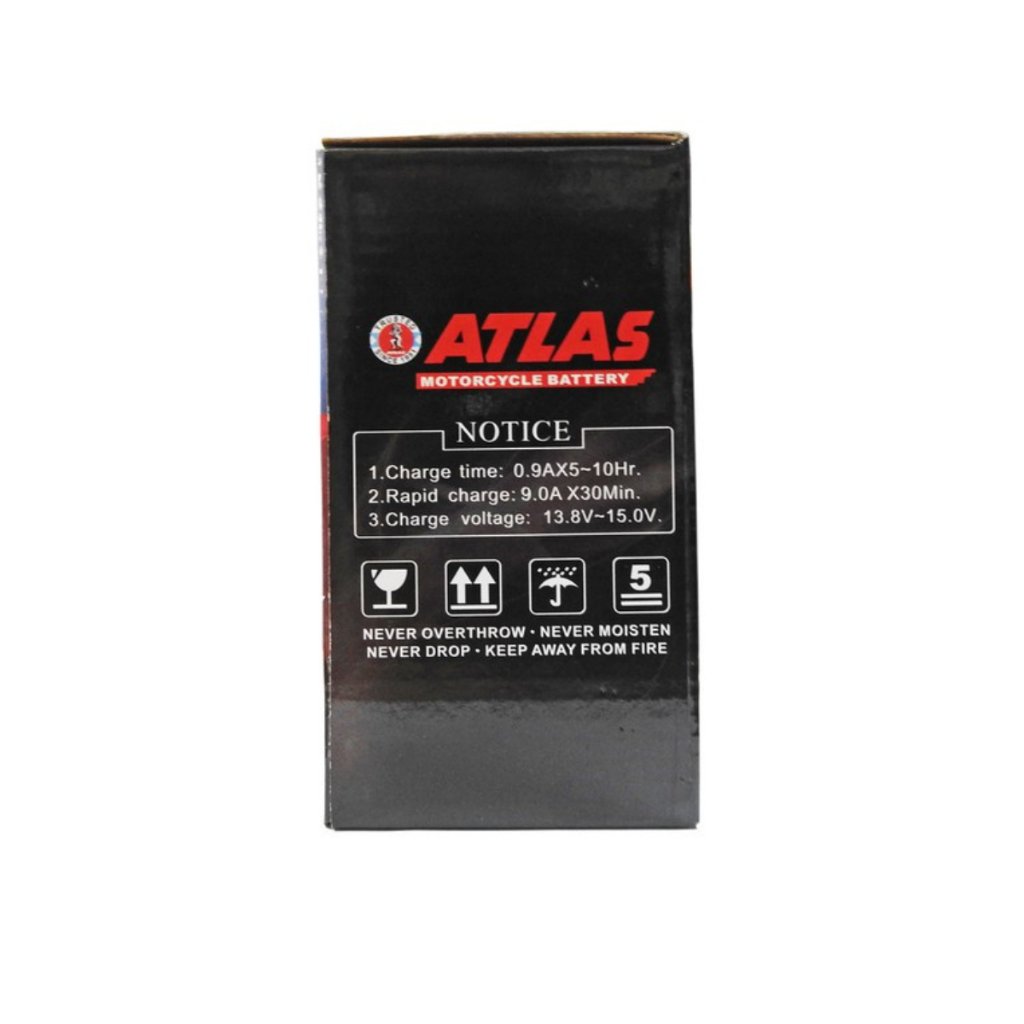 Atlas 12N9-3B High Performance Low Maintenance Motorcycle Battery - Image 6