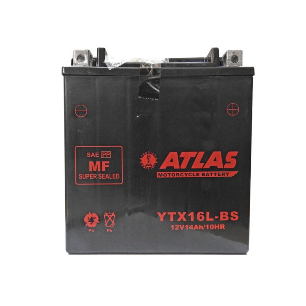 Atlas YTX16L-BS High-Performance Maintenance Free - Motorcycle Battery