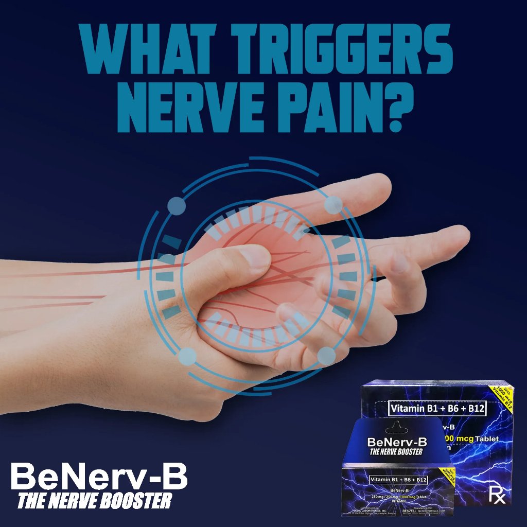 BeNerv-B Vitamin B1 + B6 + B12 100's + Free 10's Tablets Promo for Nerve Supplement - Image 3