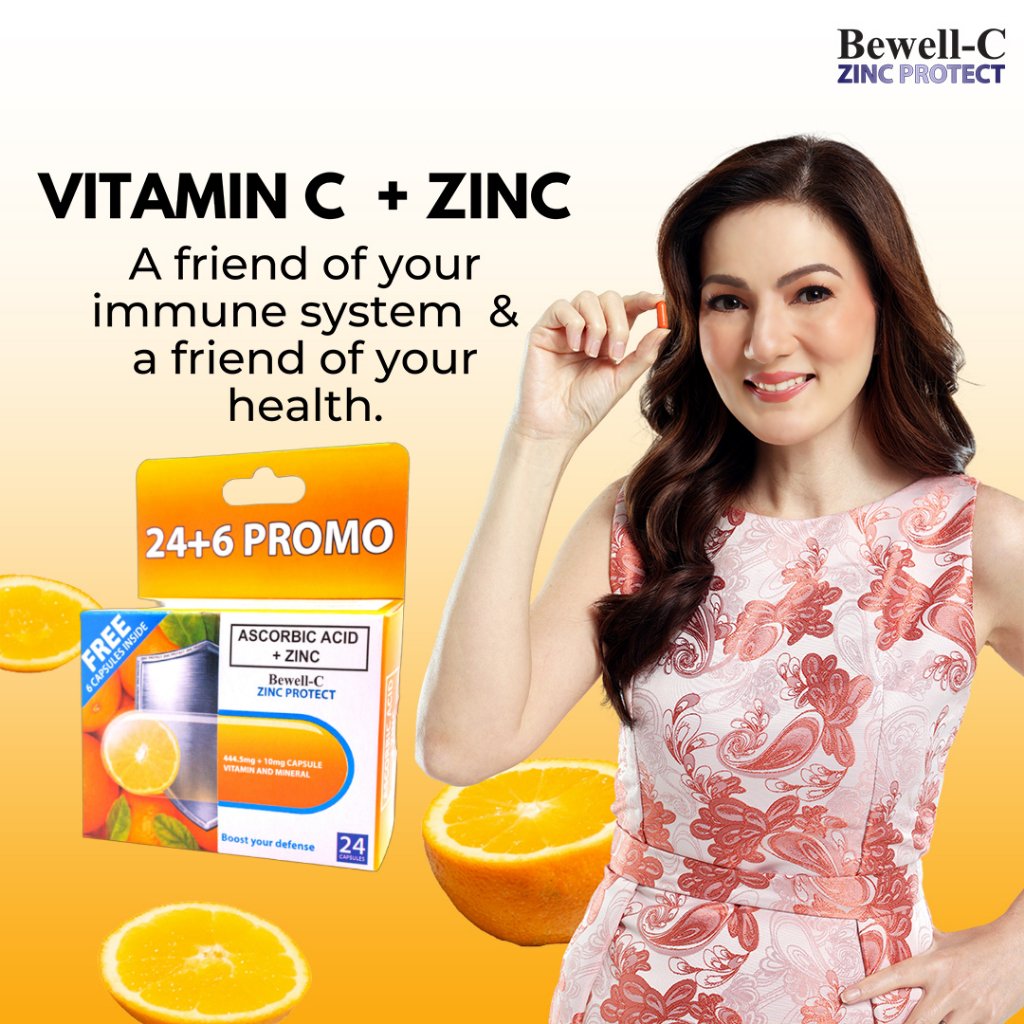 Bewell-C Zinc Protect Ascorbic Acid plus Zinc 500mg/capsule, 24+6 Promo Boost your Immune System - Image 4