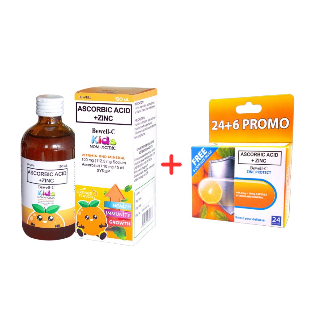 Bewell C Kids and Adult Bundle 120ml Syrup Plus 24+6 Capsules - Boost for Immunity - Image 2