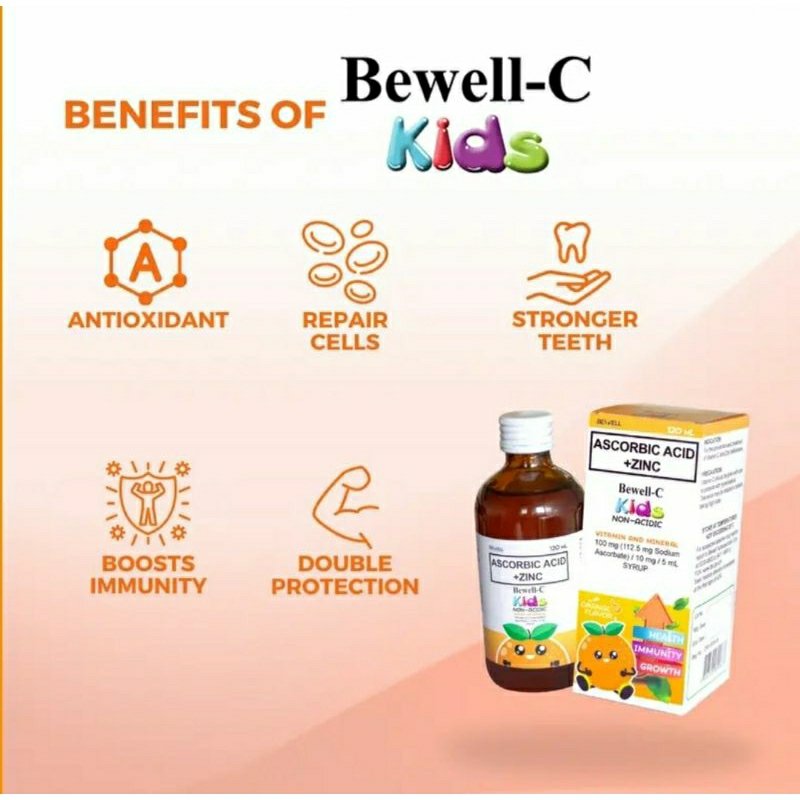Bewell C Kids and Adult Bundle 120ml Syrup Plus 24+6 Capsules - Boost for Immunity - Image 3