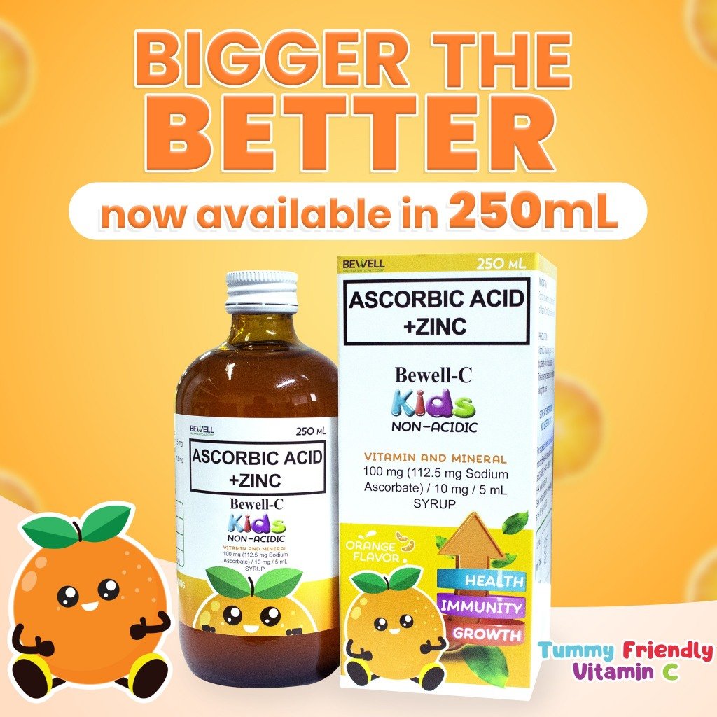 Bewell C Kids and Hi Kidz Bundle 250ml Pampatangkad at Pampataba Vitamins for Kids Syrup - Image 4