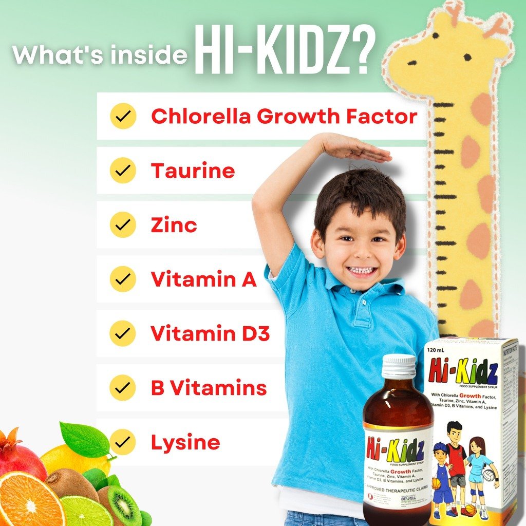 Bewell C Kids and Hi Kidz Bundle 250ml Pampatangkad at Pampataba Vitamins for Kids Syrup - Image 9