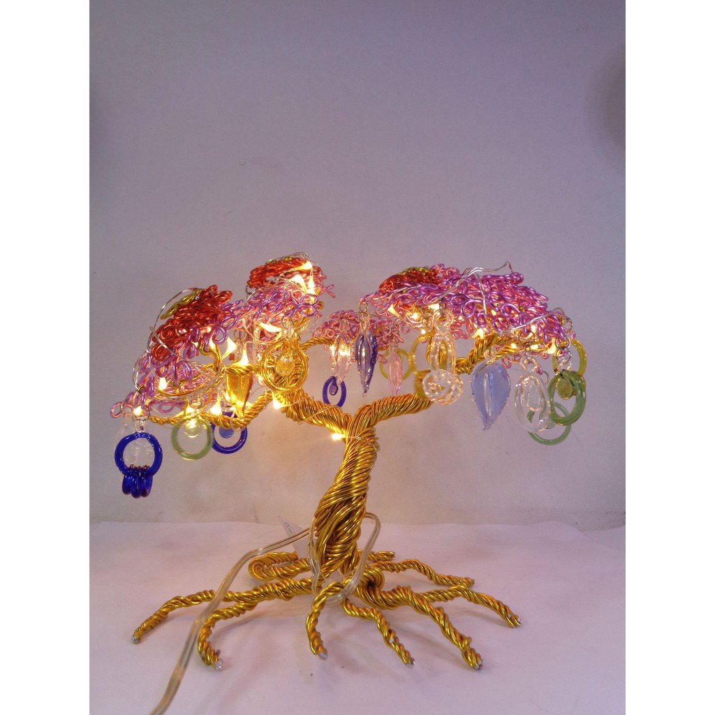 LED Night Light Mini Christmas Tree Gold Aluminum Wire Lamp For Home Kids Bedroom Decor Fairy Light - Image 4