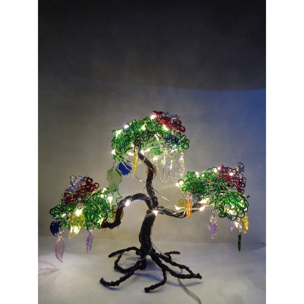 LED Night Light Mini Christmas Tree Aluminum Wire Lamp For Home Kids Bedroom Decor Fairy Light - Image 4