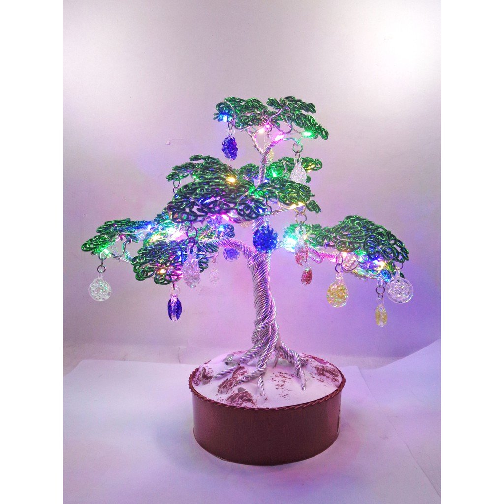 Creative Led Desk Tree Lamp/Aluminum wire Table Lamps/Battery Night light for Bedroom Decor - Image 2