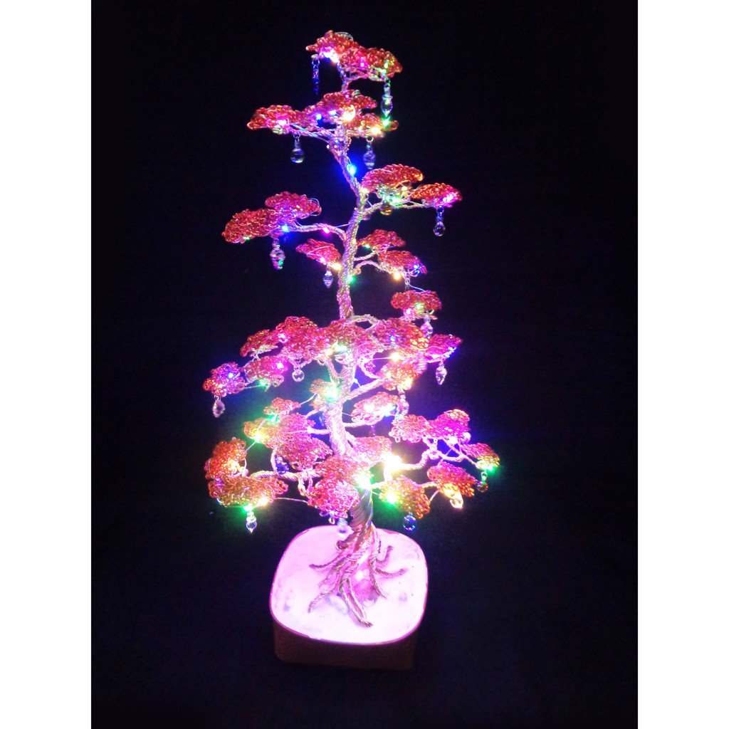 Bonsai Tree LED Lamp Fairy Lights Cherry Blossom Tree Lamp Home Decor - Image 2