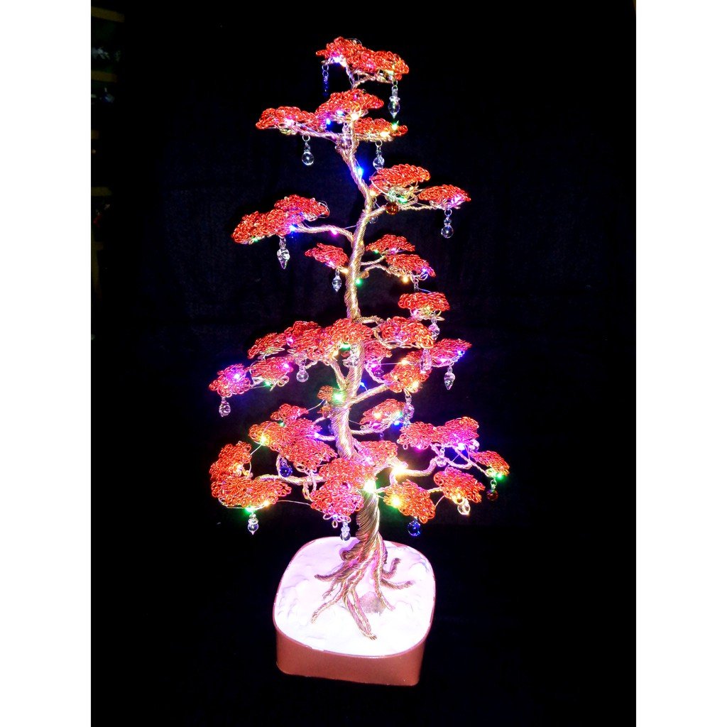 Bonsai Tree LED Lamp Fairy Lights Cherry Blossom Tree Lamp Home Decor - Image 4
