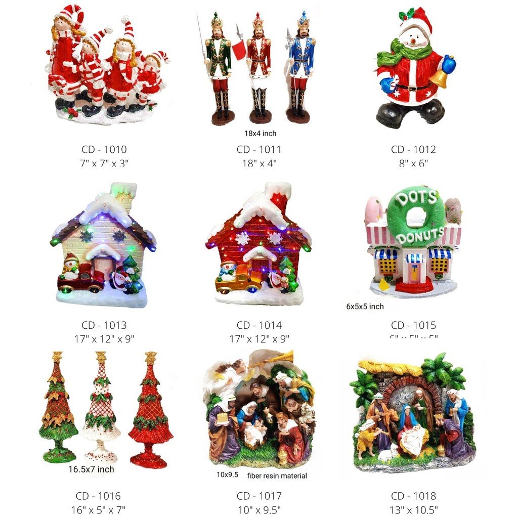 Nativity Set Christmas Belen Jesus Fiber Resin 13" x 10.5" - Image 3