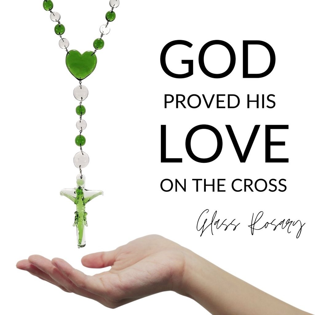 Liman Glass Rosary Handmade Beads with Gift Box - Image 8