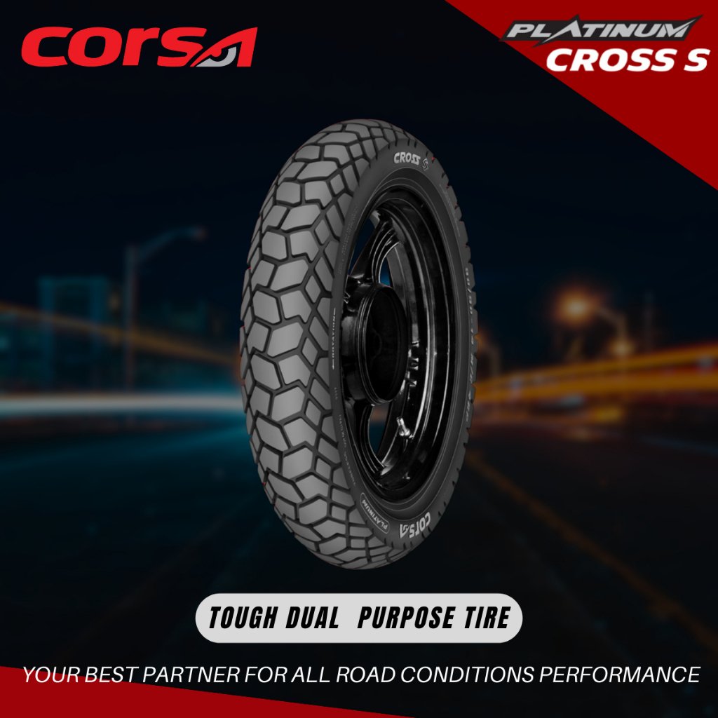 Corsa Platinum Cross S Motorcycle Tires Size 13 - Image 4