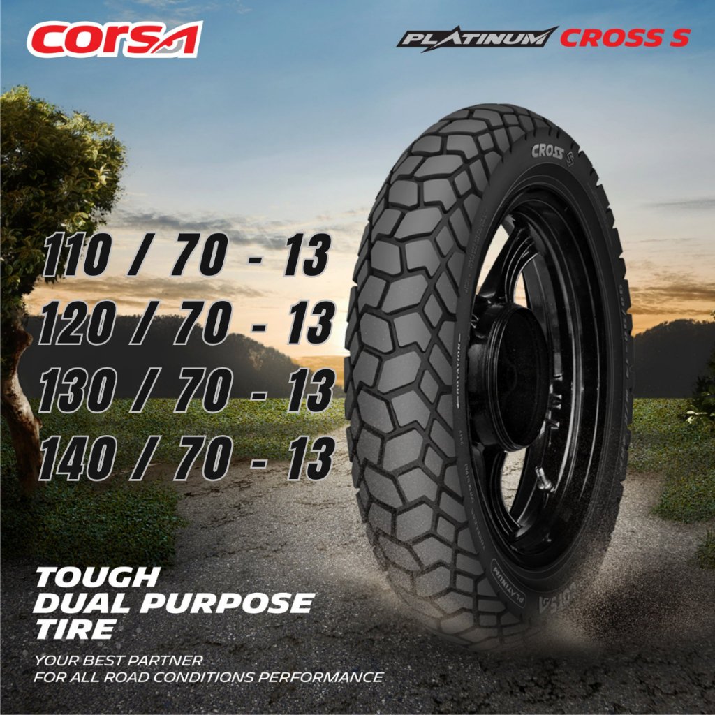 Corsa Platinum Cross S Motorcycle Tires Size 13