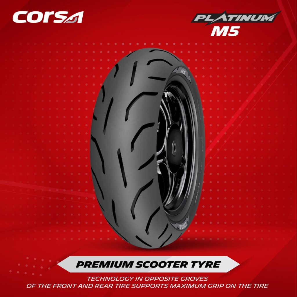 Corsa Platinum M5 Tubeless Size 13 Motorcycle Tire YAMAHA NMAX 155 - Image 4