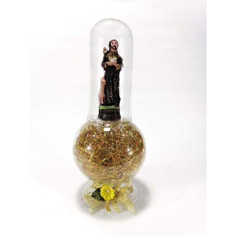 Saint Anthony de Padua Religious Figurines Home Decor Accents in Double Glass - Image 2