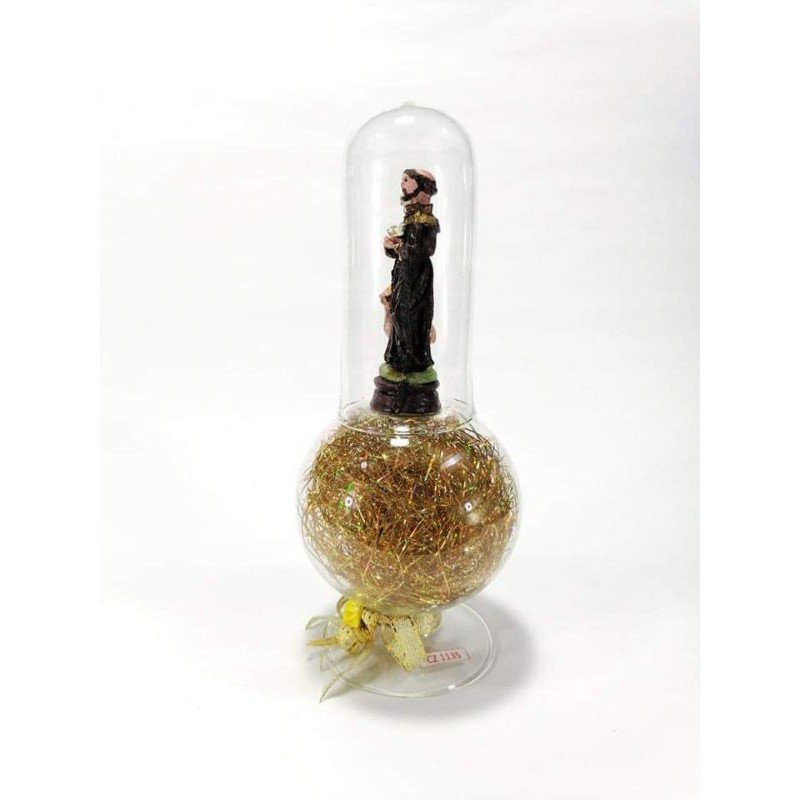 Saint Anthony de Padua Religious Figurines Home Decor Accents in Double Glass - Image 3