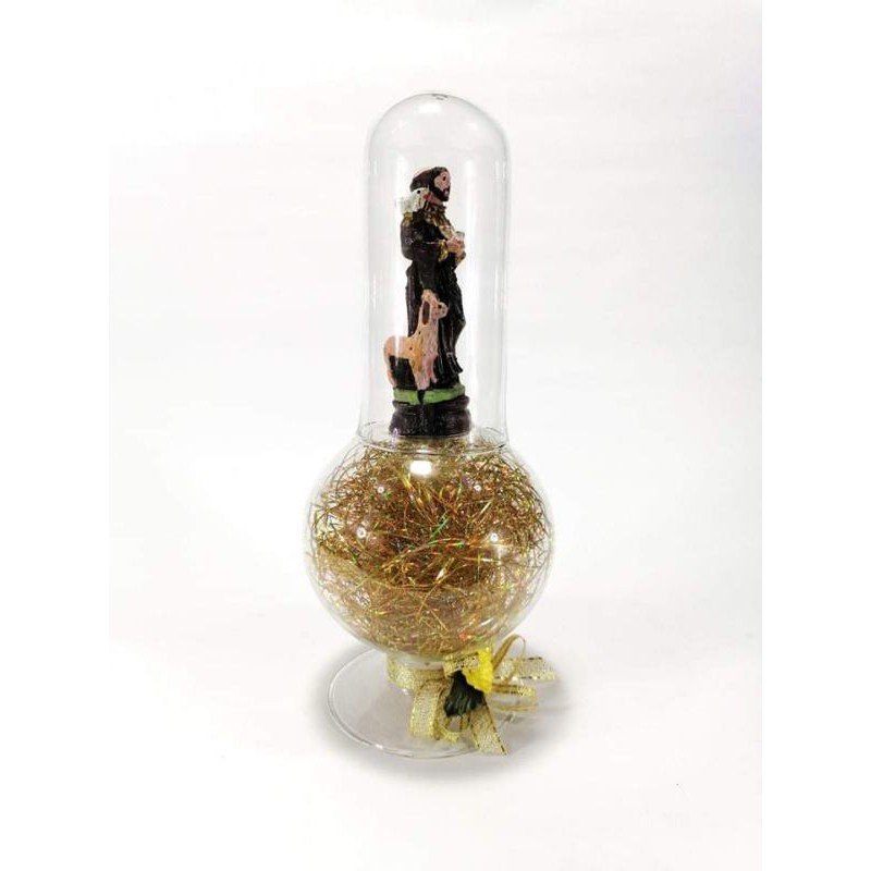 Saint Anthony de Padua Religious Figurines Home Decor Accents in Double Glass - Image 4